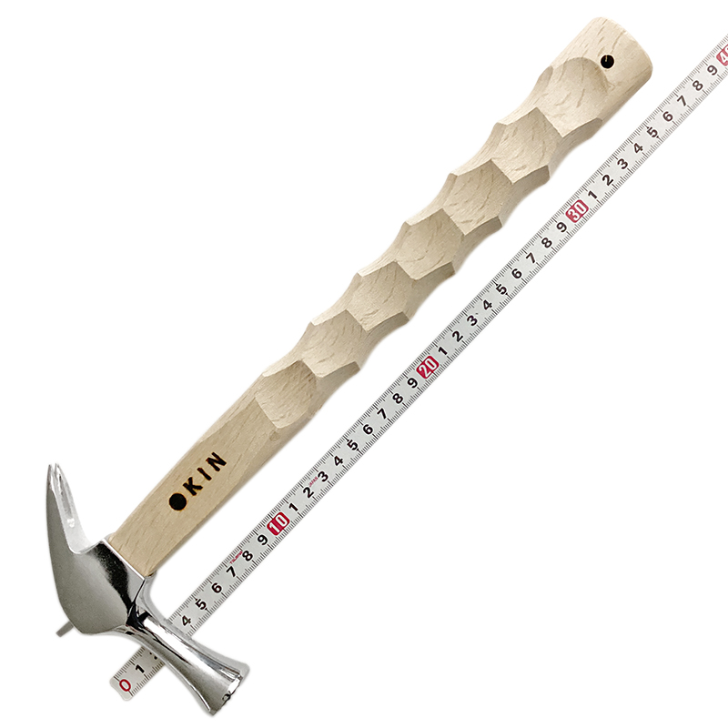 金井産業 マルキン印<br/>仮枠ハンマー ミラー 止付 小<br/>名栗 350mm<br /><span class="jan">4573209906399</span><br /><span class="teika">定価：14,800円（税別）</span>